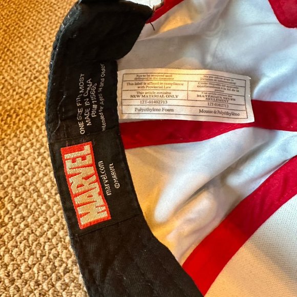 Bioworld Deadpool Snapback Hat Red Adjustable Flat Brim One Size Men's Cap - Picture 8 of 8